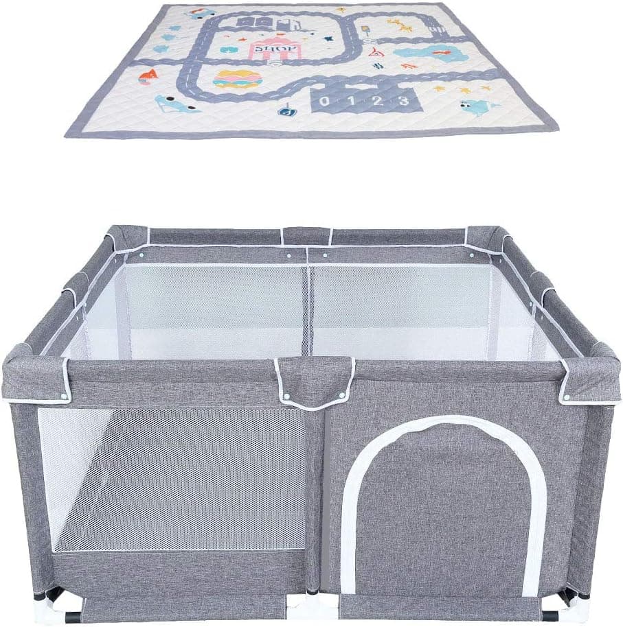 Star Ibaby Oxford XL | Parque infantil ultraleve com tapete ultrasuave