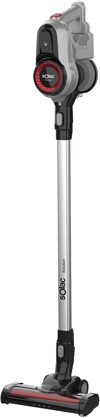 Solac Solution AE2545 - Aspirador versátil, vassoura, mão e lança cantos, baterias de lítio de 29,6 V, depósito de 650 ml, sapata com 2 escovas intercambiáveis, filtro HEPA, autonomia de 45 min
