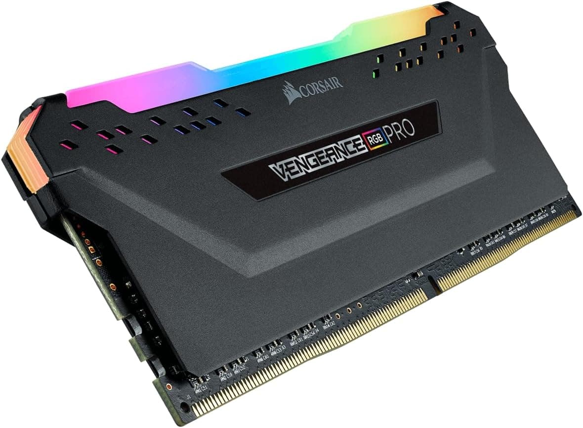 Corsair Vengeance Pro Módulo RGB de 16 GB (1 x 16 GB) DDR4 3600 (PC4-28800) C18, 1,35 V, otimizado AMD Ryzen, preto