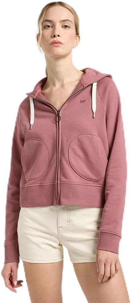 Lee Zip Through Hoodie camisola com capuz para mulher
