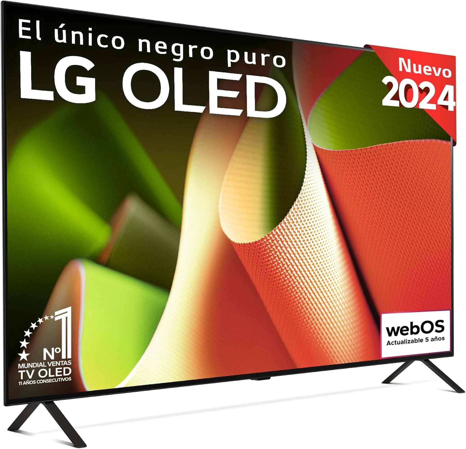 LG OLED65B46LA, 65", OLED 4K, série B4, 3840 x 2160, Smart TV, WebOS24, Processador a8, Dolby Vision, Dolby Atmos, TV Gaming, 120 Hz, AMD FreeSync, preto