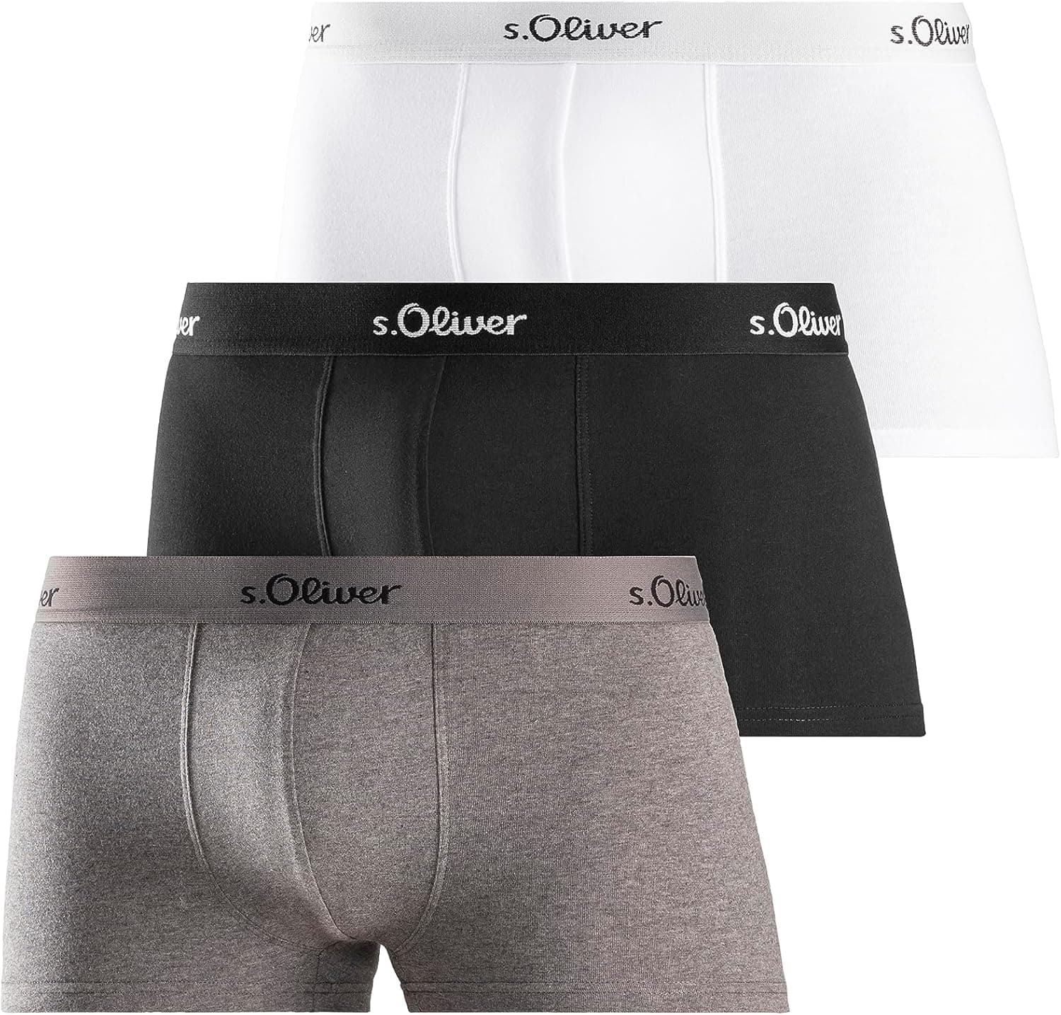 s.Oliver Boxers para homem, pack de 3
