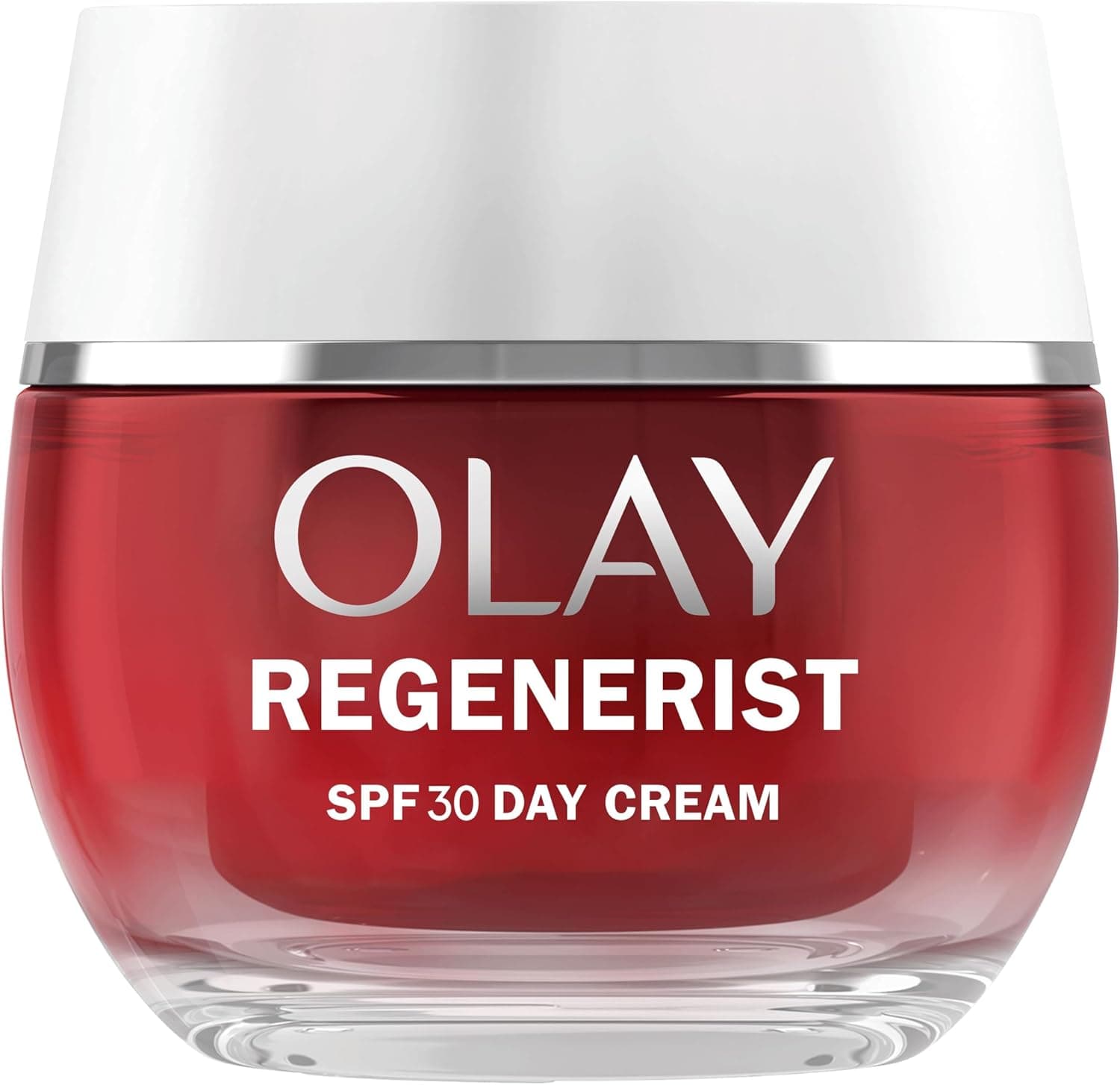 Olay Regenerist creme facial de dia SPF30. Hidratante anti-rugas e reafirmante ativo com proteção solar SPF30, niacinamida anti-envelhecimento e peptídeos. Regeneração, afirma e hidratação. Não