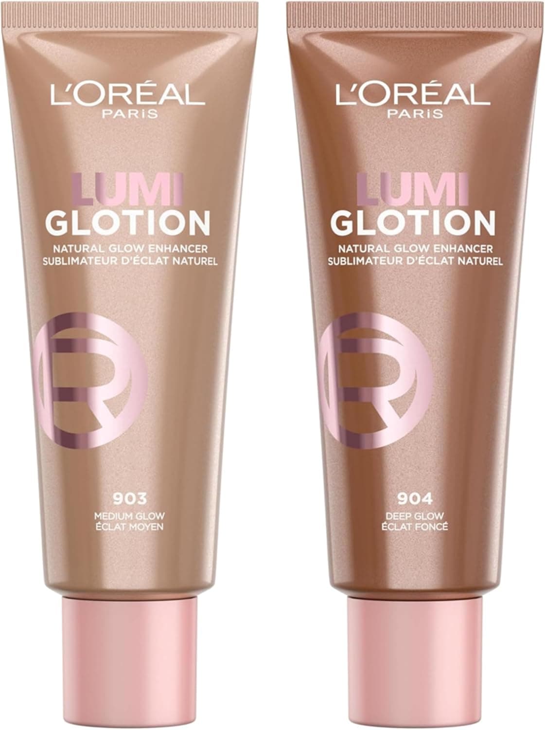 L'Oréal Paris Lote Lumi Glotion Iluminador de tom 903 Medium Glow + Tom 904 Deep Glow