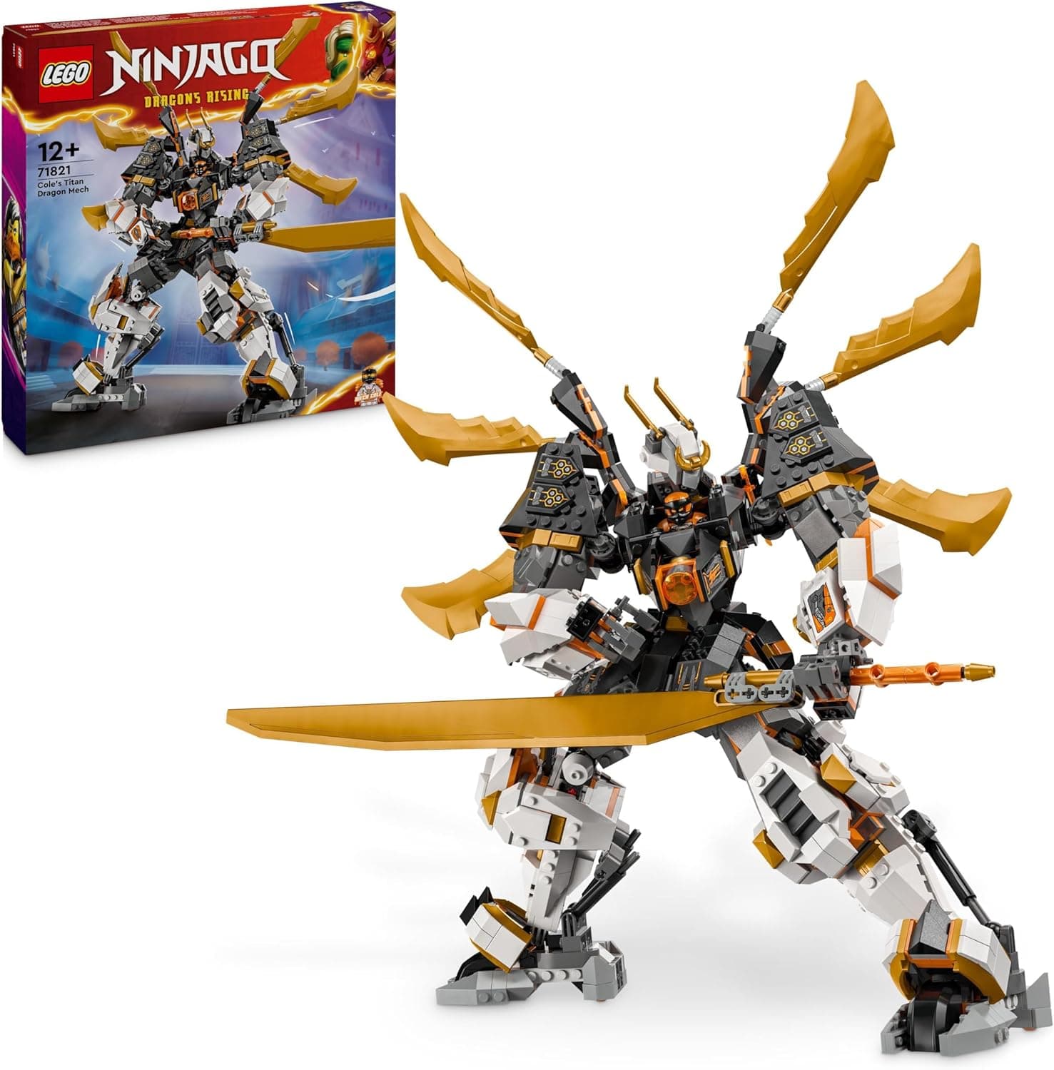 LEGO Ninjago Meca-Dragão Titã de Cole | Brinquedo de construção com minifigura para crianças a partir dos 12 anos