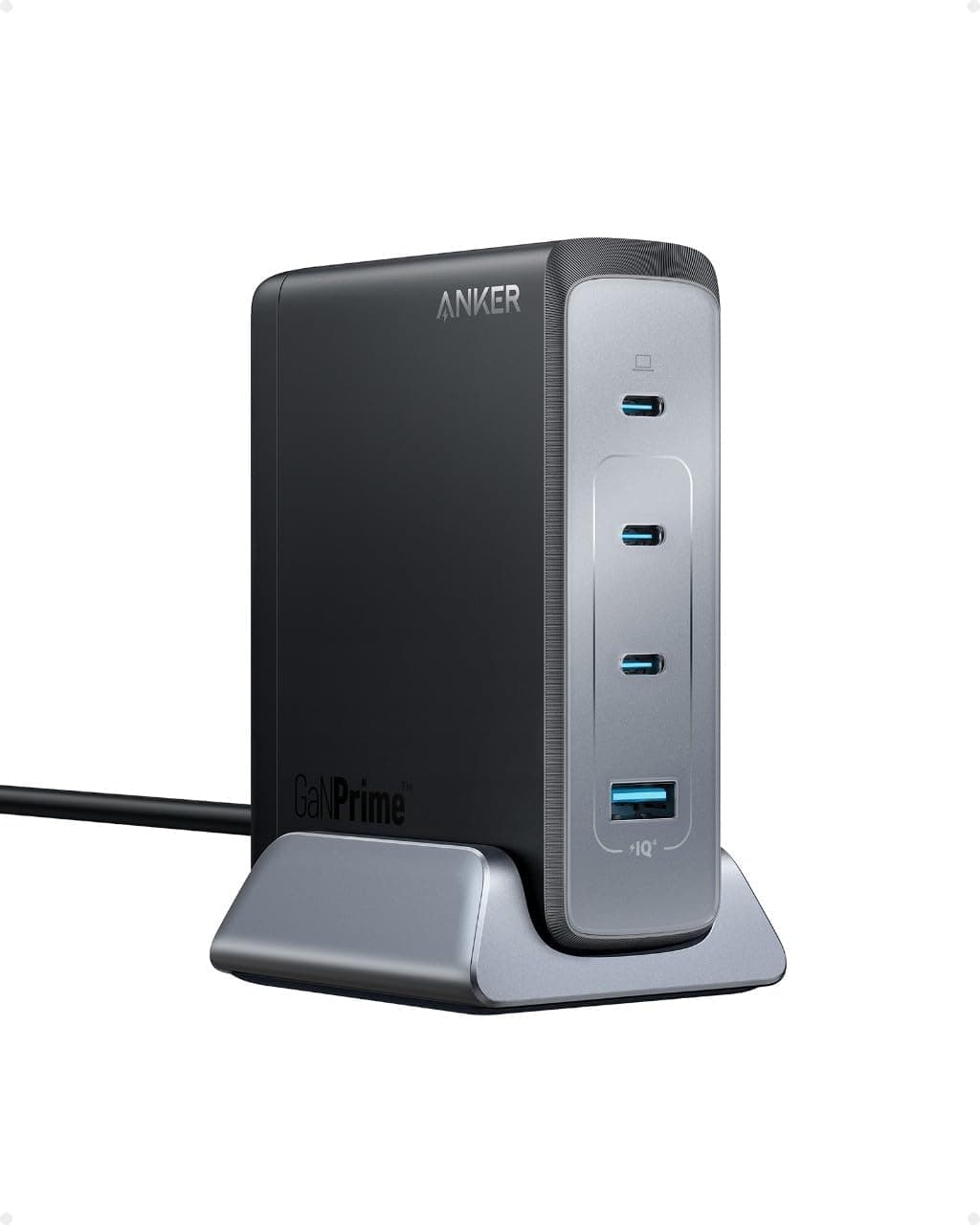 Carregador USB-C Anker 240 W, carregador Anker Prime GaN, carregador GaN compacto e rápido de 4 portas para MacBook Pro/Air, iPhone 14/Pro, iPad Pro, Dell XPS, Galaxy S23/S22, Note20, pixel, Apple