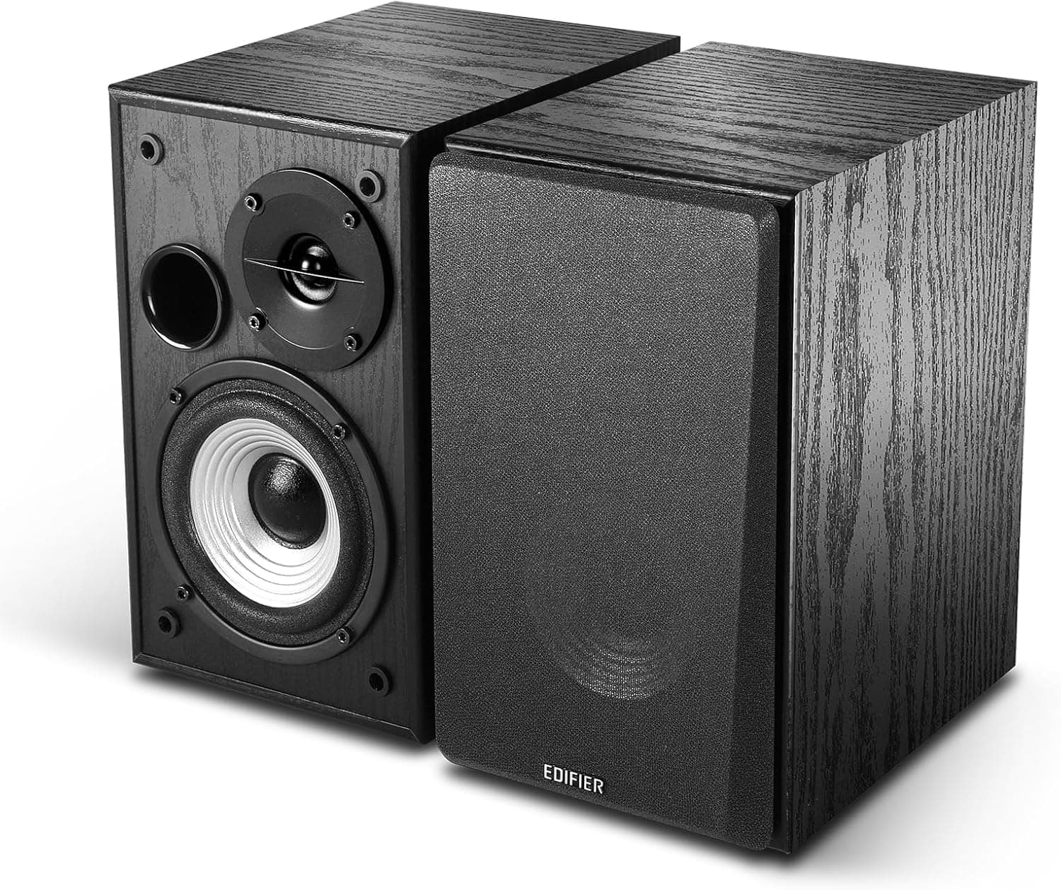Edifier R990BT Altifalantes de prateleira Bluetooth 5.4, altifalante multimédia ativo 2.0, potência de saída 24 W, entradas RCA/AUX/Bluetooth, processamento digital de áudio, caixa MDF, controlo por