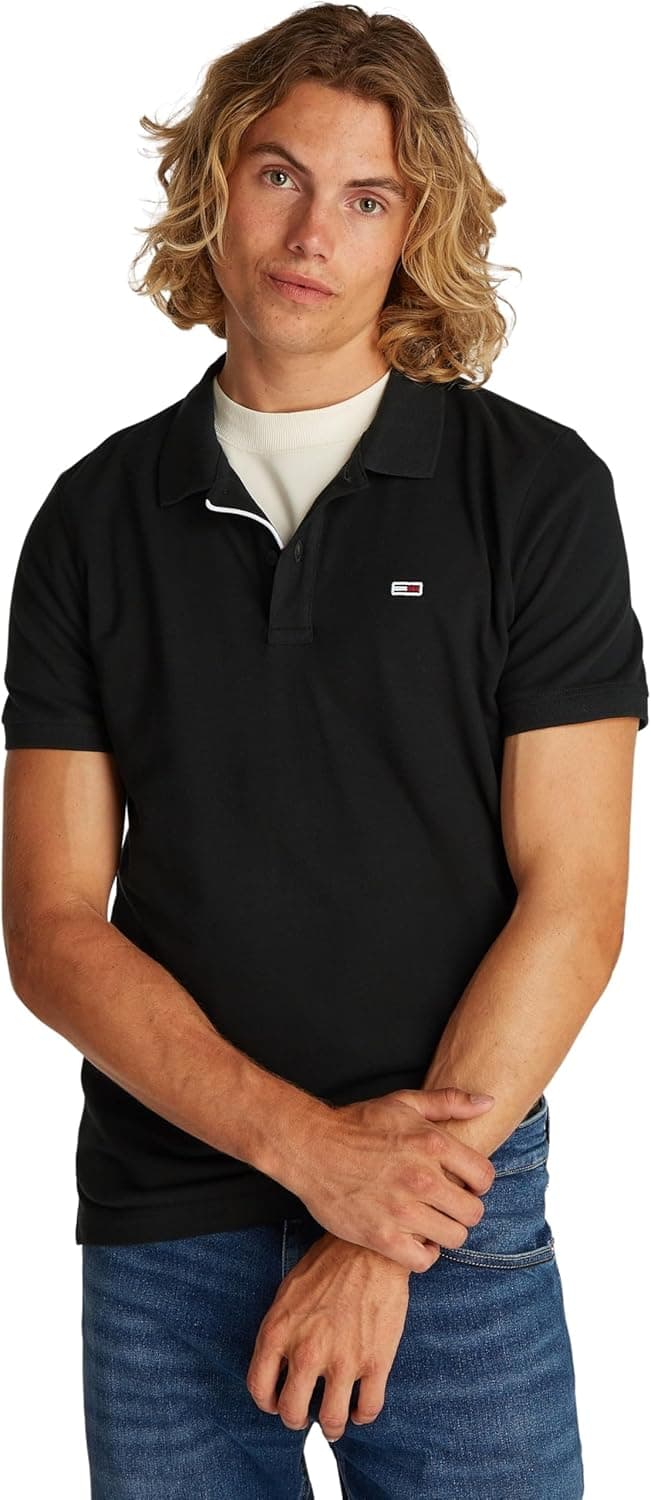Tommy Jeans TJM Slim Placket Polo Ext Dm0dm20676 Polo Homem