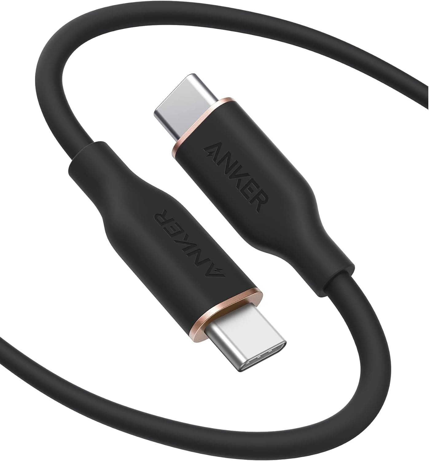 Anker PowerLine III Flow, cabo de carregamento USB-C 100 W 180 cm, cabo tipo C, compatível com iPhone 16, 16 Plus/Pro/Pro Max, MacBook Pro 2020, iPad Pro/Air, Galaxy S20, Pixel, Switch, LG 