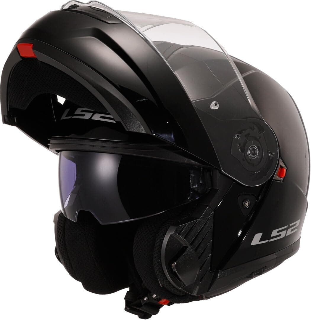 LS2 Strobe II | Capacete modular de moto em preto brilhante