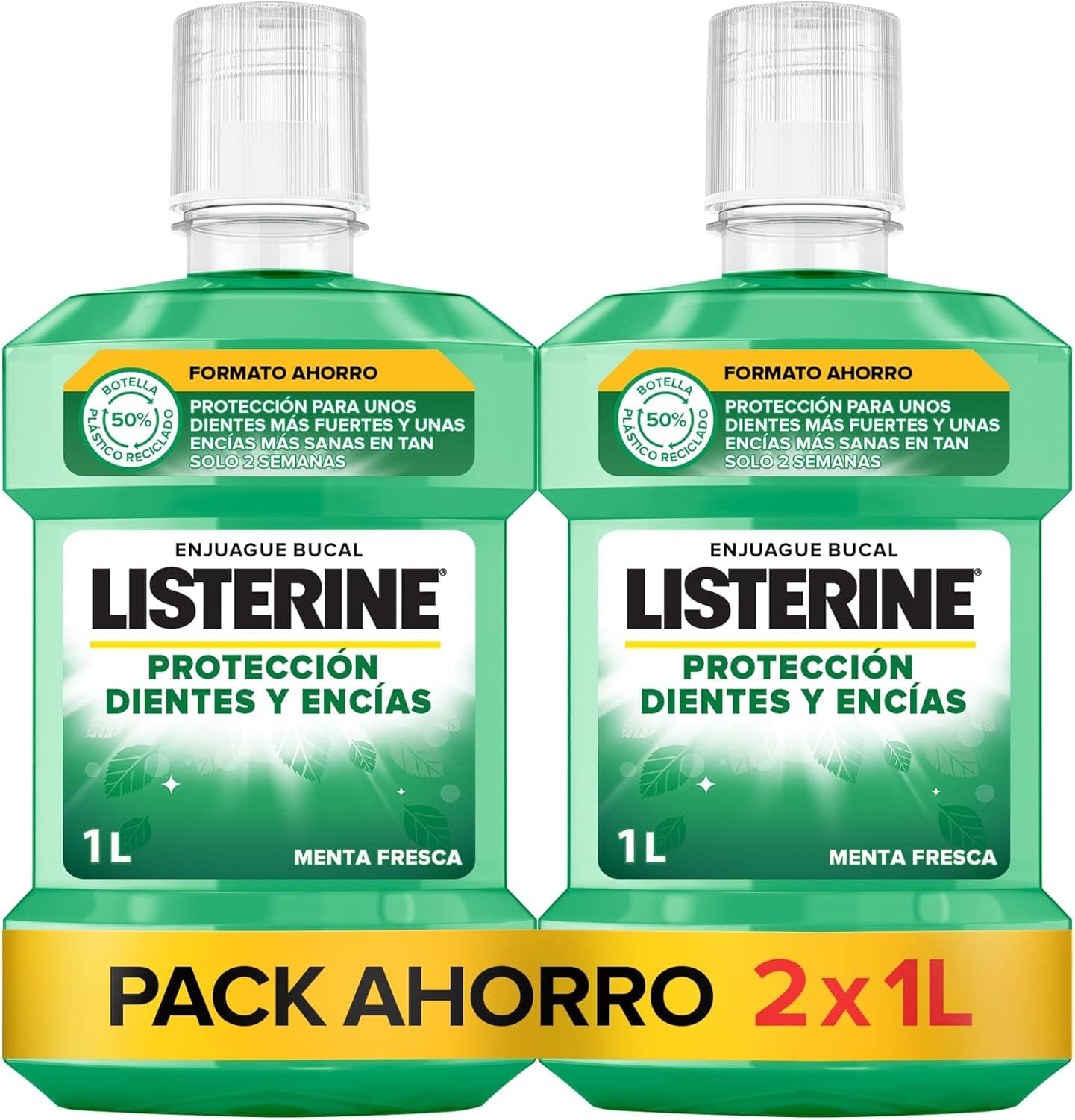 Listerine Elixir bucal, pack de 2 x 1000 ml