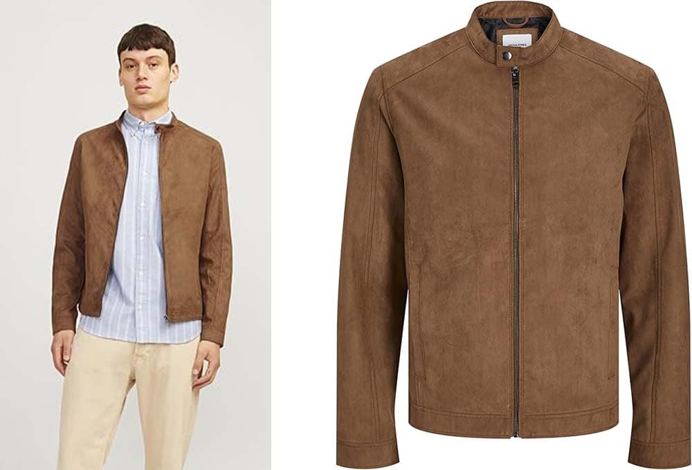 JACK & JONES Casaco de camurça sintética para homem