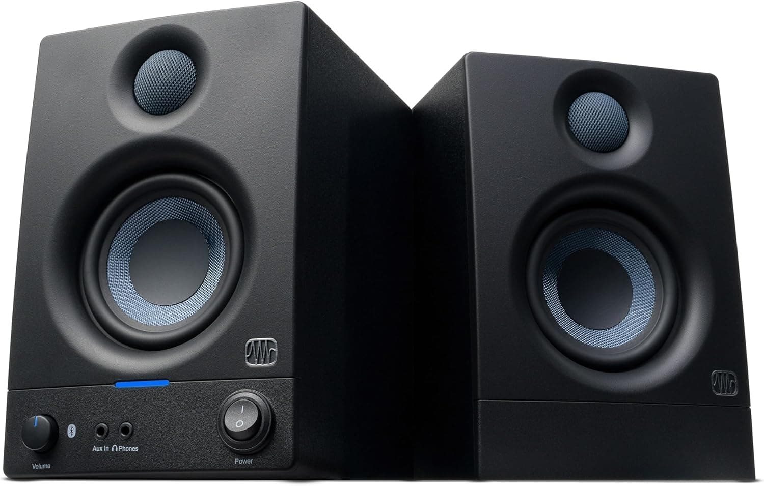 PreSonus Eris 3,5BT Gen 2, altifalantes ativos de mesa de 3,5" com Bluetooth para multimédia, jogos, produção musical de qualidade estúdio, potência de 50 W