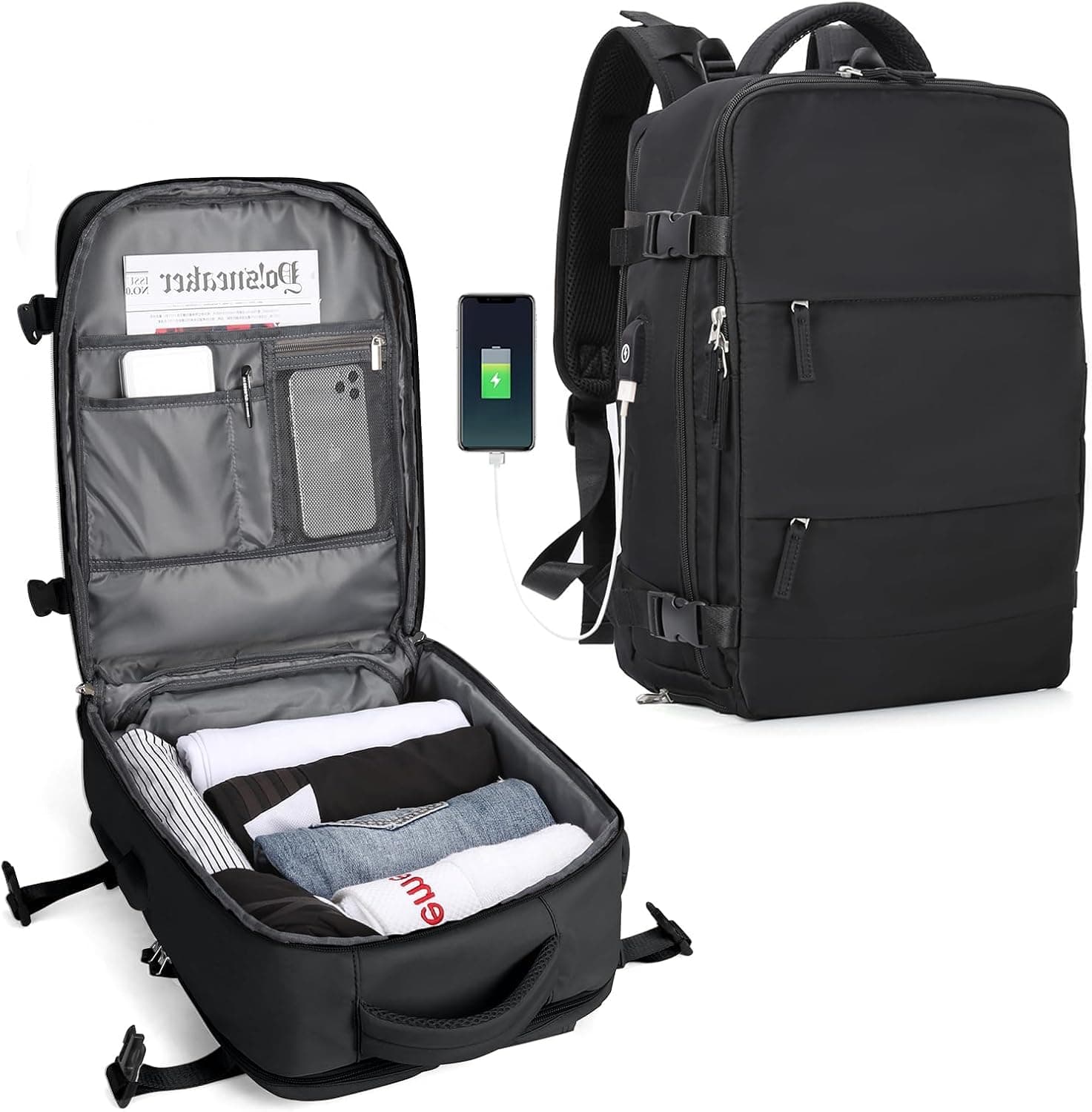 SZLX Mochila de Viagem para Mulher – Impermeável, Ideal para Caminhadas, Desporto ao Ar Livre, Escola e Transporte de Portátil