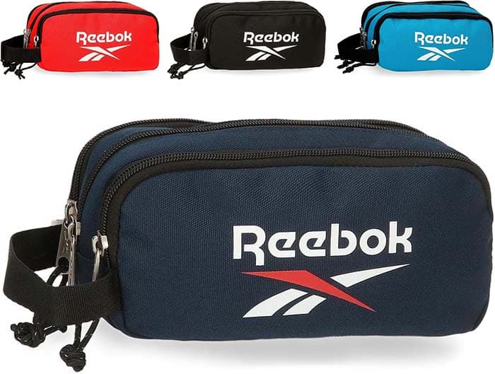 Reebok Boston, Estojo de 22 cm x 10 cm x 9 cm, fabricado em poliéster