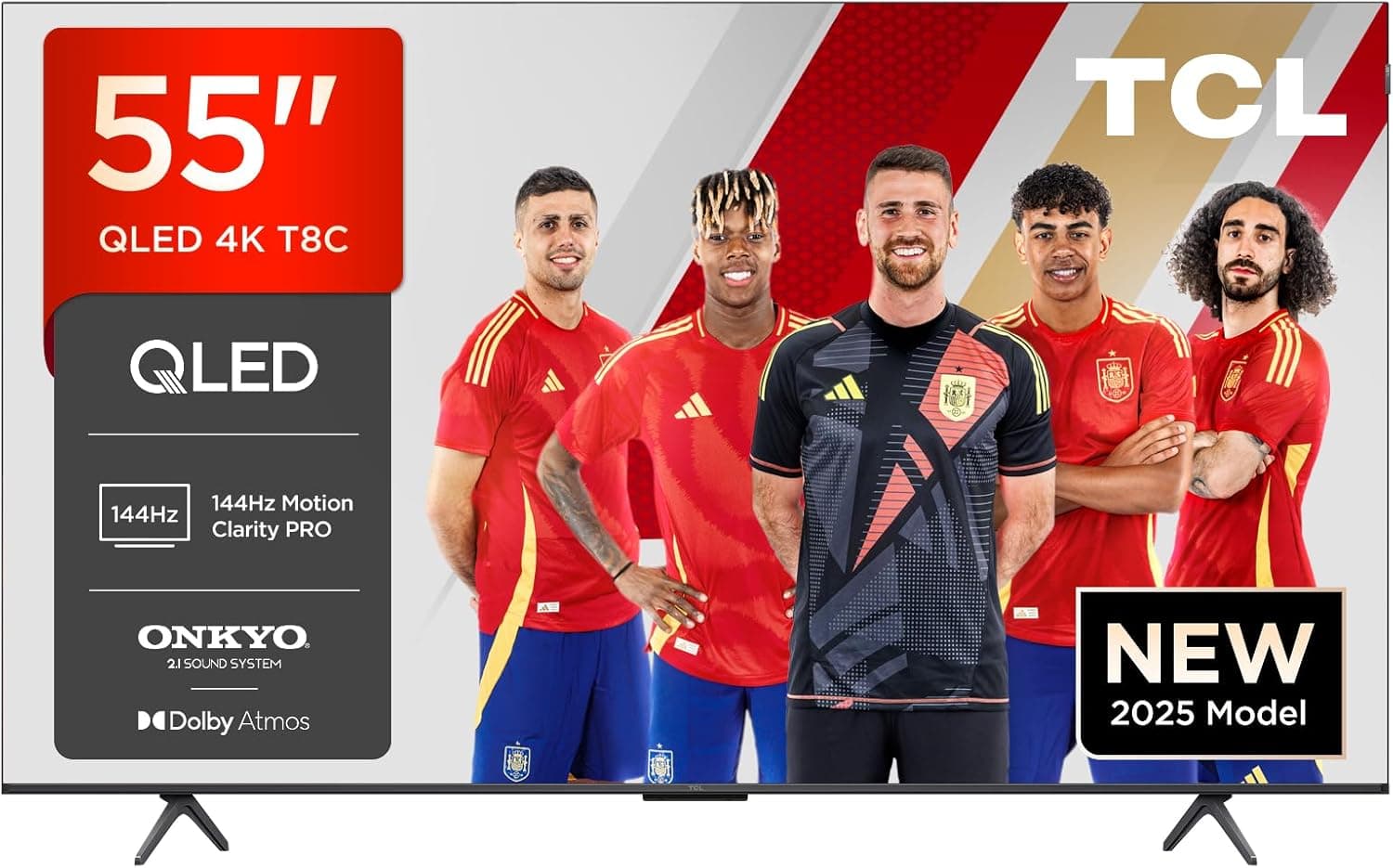 TCL 55T8C | Smart TV QLED 4K 55 polegadas com Google TV Dolby Vision Atmos e som Onkyo