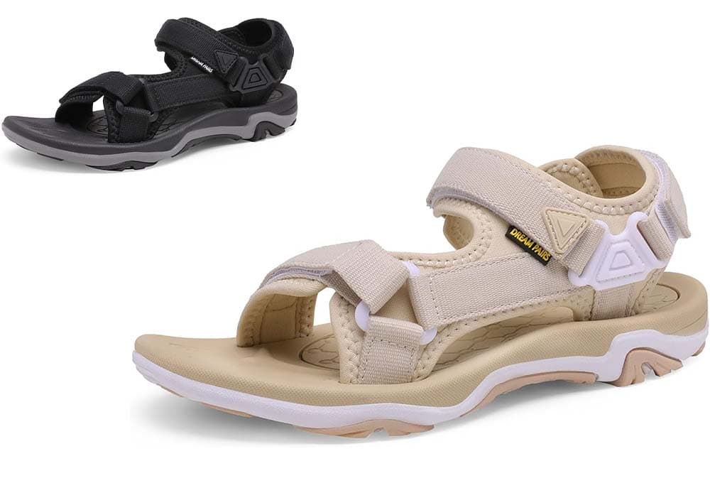 DREAM PAIRS Trekking | Sandálias desportivas antiderrapantes para mulher