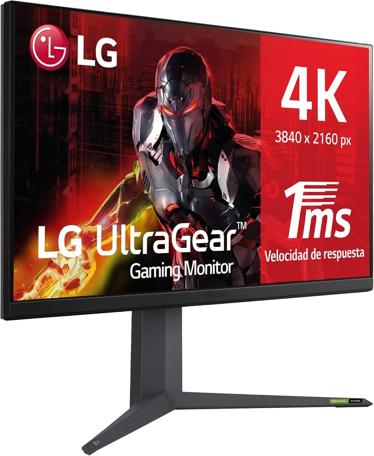 LG 32GR93U-B Monitor Gaming ultragear, ecrã IPS: (3840 x 2160 px), 16:9, NVIDIA G-Sync, AMD FreeSync Premium, Hexagon Lighting, preto