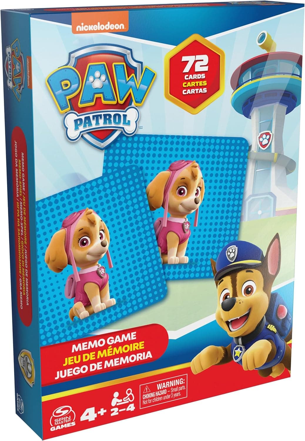 Spin Master Games - Bakugan Paw Patrol, memória, brinquedos Pat'patrulha, Chase, Stella, Marcus, Ruben, jogos de cartas para memorizar, para crianças a partir de 4 anos (778988461839)