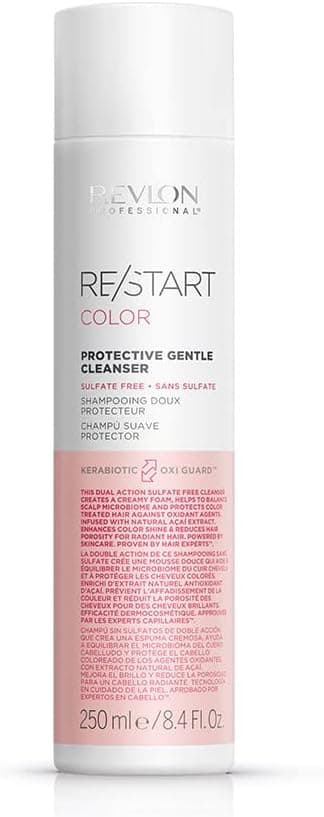 REVLON PROFESSIONAL RE/START color Shampoo protetor suave, champô protetor de cor para cabelos tingidos, sem sulfatos, cor radiante e durável, 250 ml