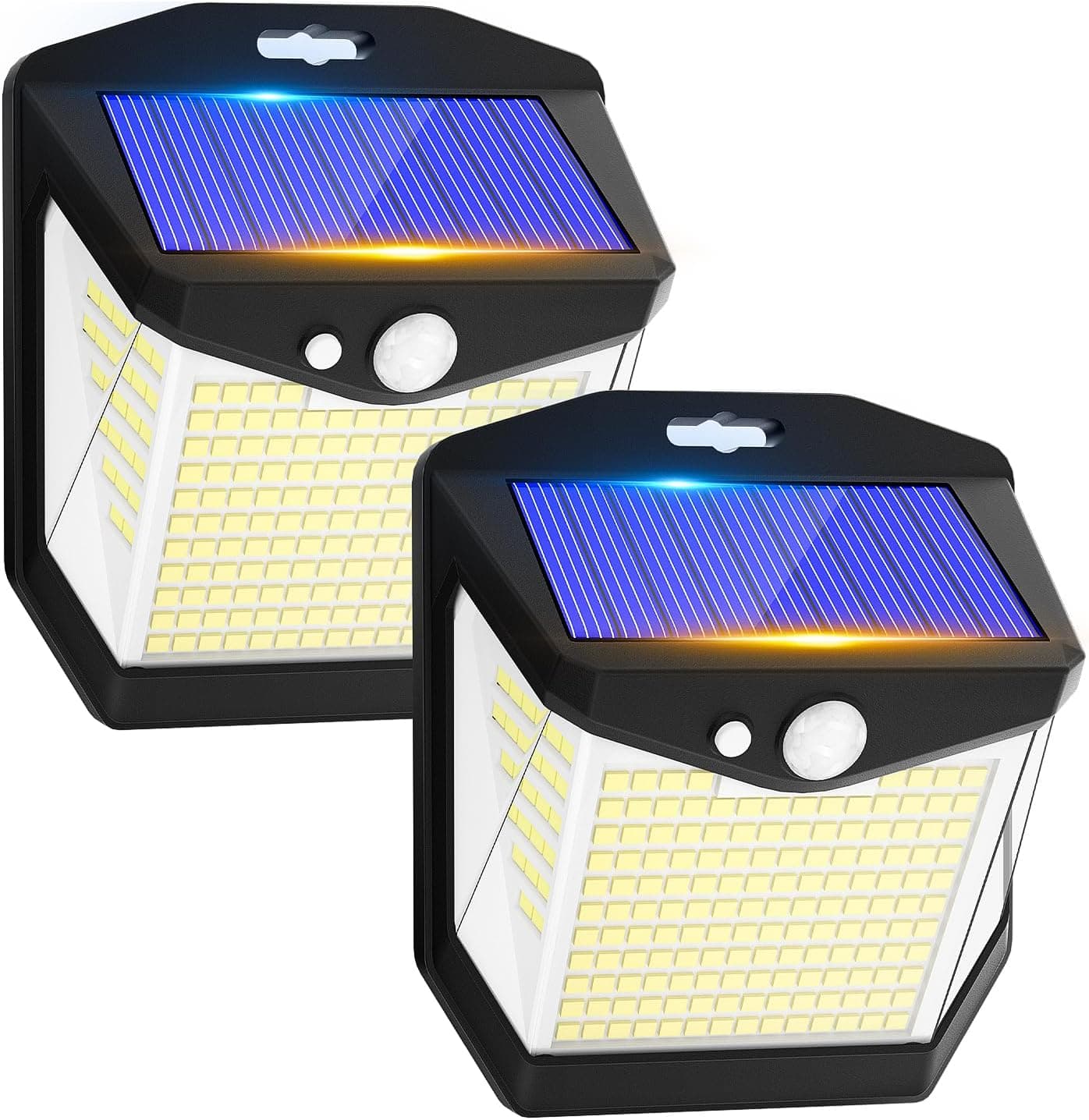Luz solar LED exterior jardim: 248 LED luzes solares sensor de movimento 270° luzes solares holofotes solares exteriores lâmpada IP65 candeeiros aplique potente para com iluminação terraço candeeiros