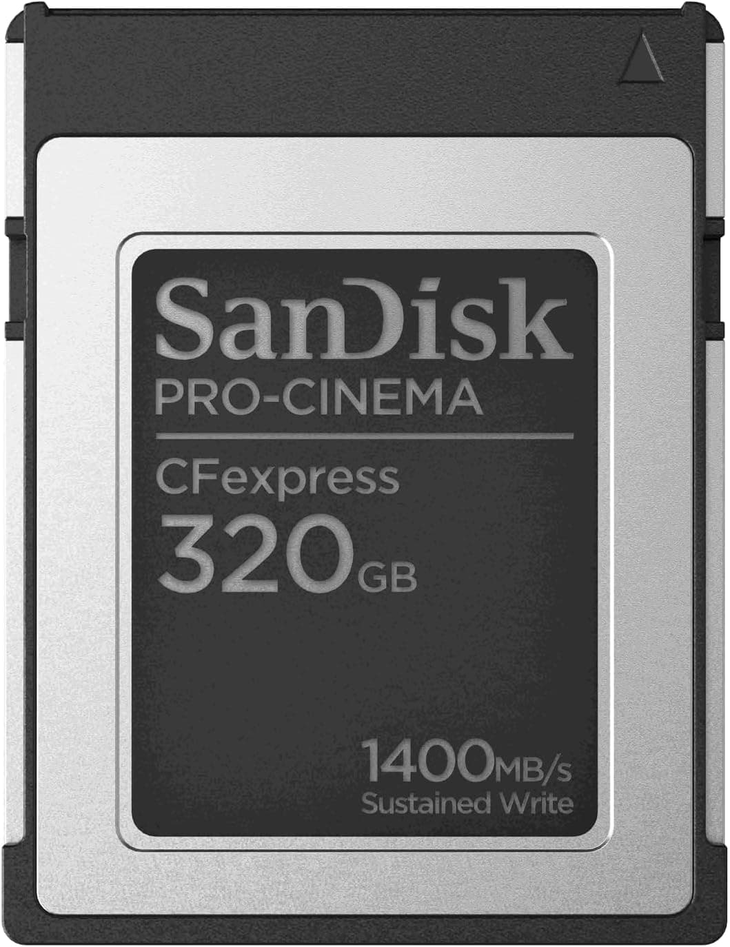 SanDisk 320 GB Pro-Cinema CFexpress cartão Type B, para gravar vídeos 8K impecáveis, com velocidade de até 1700 MB/s e resistência a quedas de até 1 metro