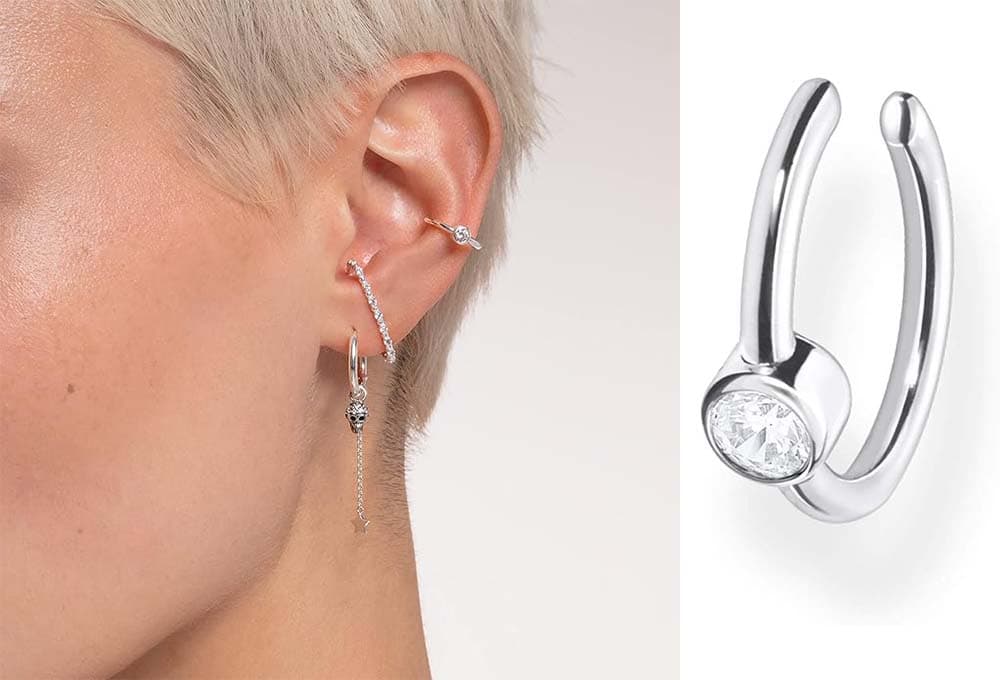 THOMAS SABO Brinco para mulher, Prata esterlina