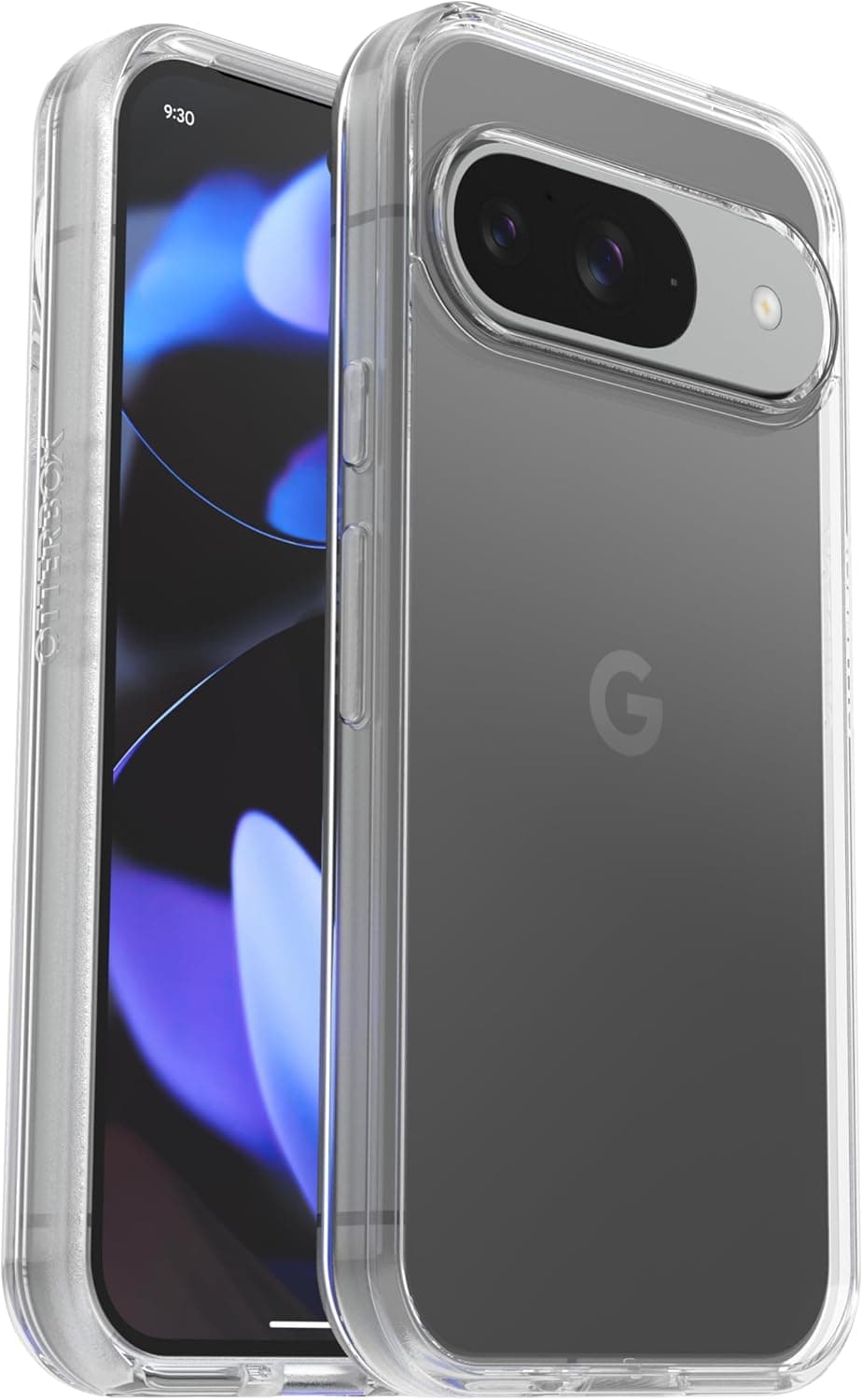 Otterbox Capa para Google Pixel 9 / Pixel 9 Pro Symmetry Clear, resistente a impactos e quedas, capa protetora fina, testada 3X com padrões militares antiquedas, transparente
