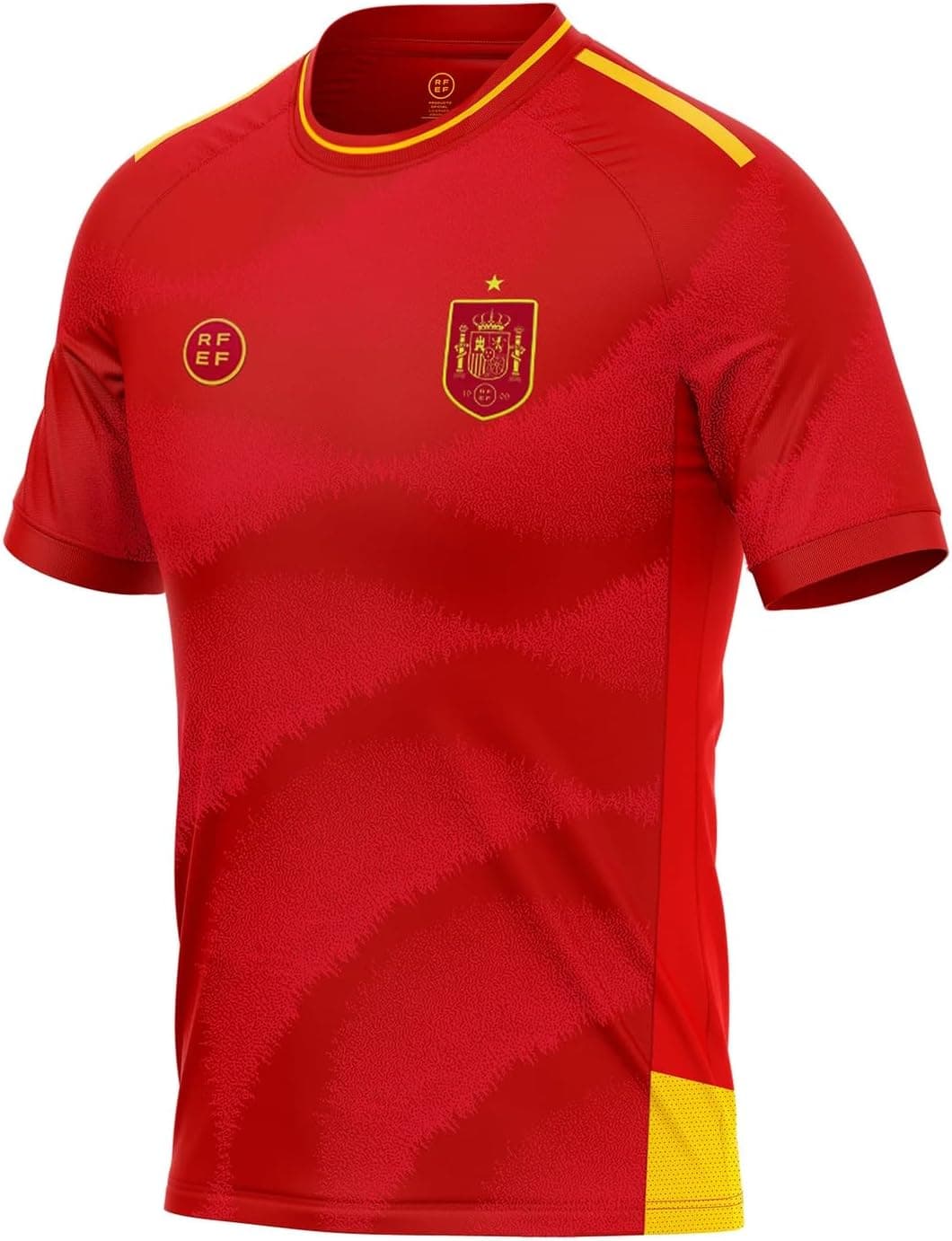smartketing Espanha 1ª Equipação 2024 | T-shirt desportiva unissexo em vermelho para adulto