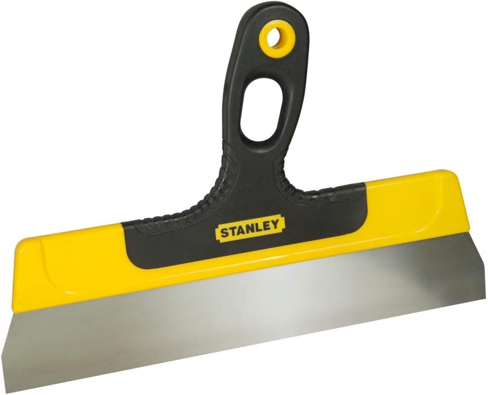 STANLEY Espátula angular, lâmina de aço inoxidável 300 x 45 mm, cabo bimaterial ergonómico, resistente à oxidação, com orifício para pendurar e fácil armazenamento, STHT0-05934