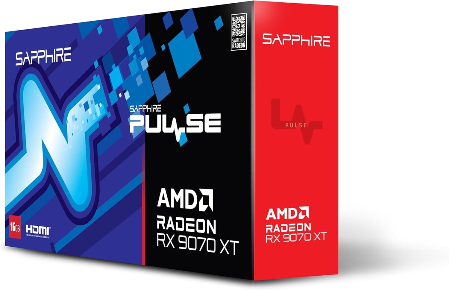 Sapphire Pulse RX 9070 XT | Placa gráfica gaming 16 GB com Dual HDMI e Dual DisplayPort