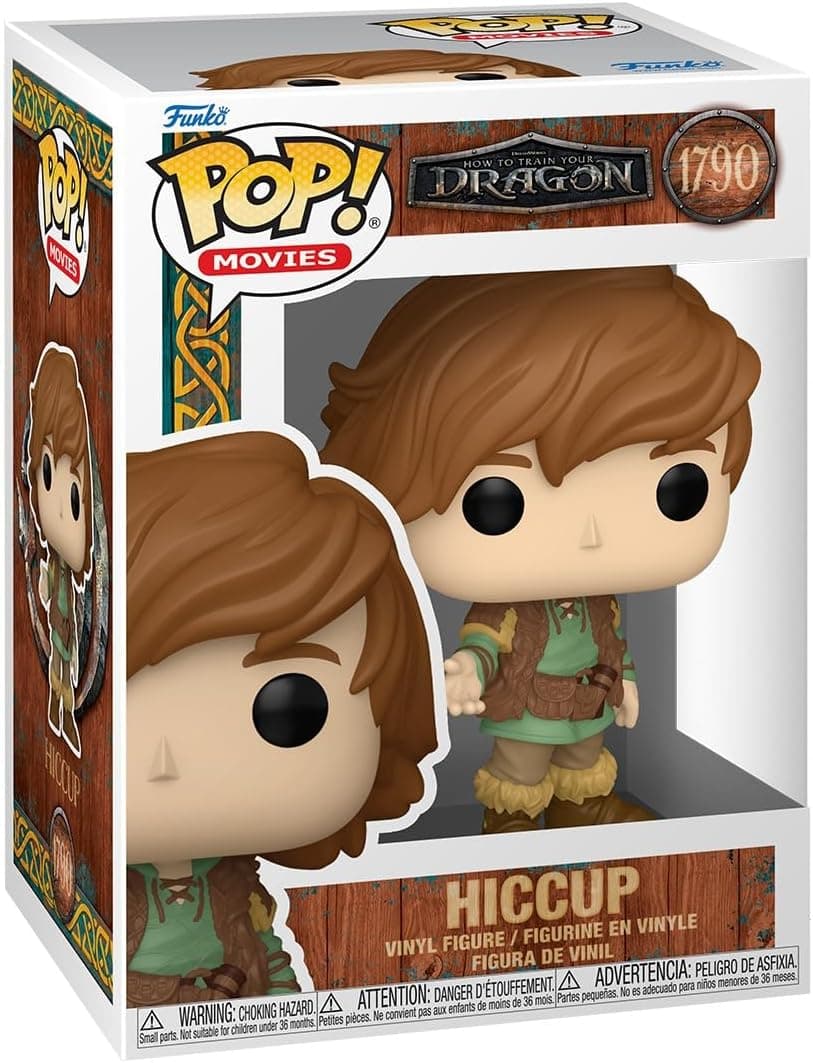 Funko Pop! Movies How To Train Your Dragon Hiccup | Figura de vinil colecionável multicolor para fãs de cinema