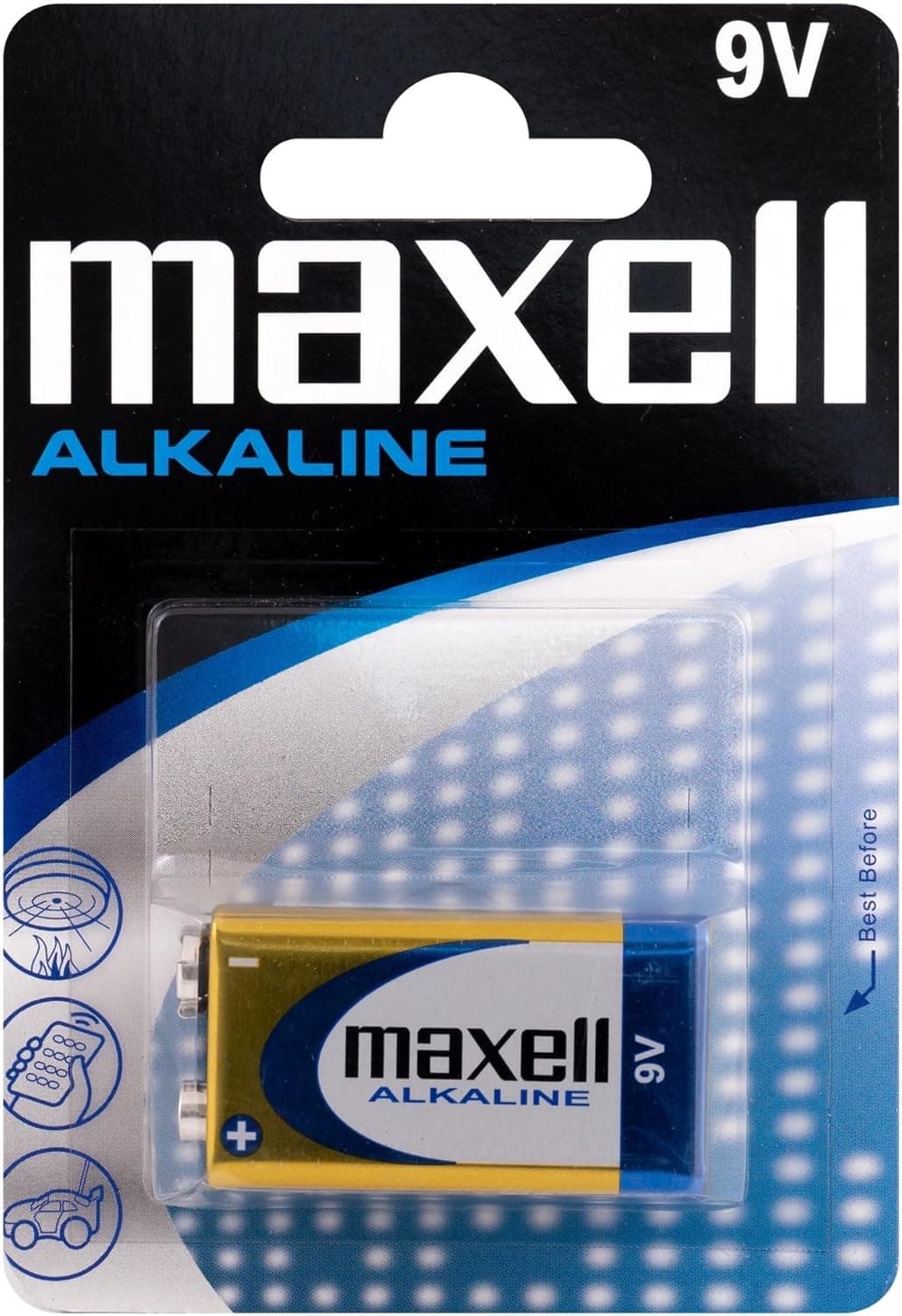 Maxell 6LR61-MN1604, Pilha alcalina