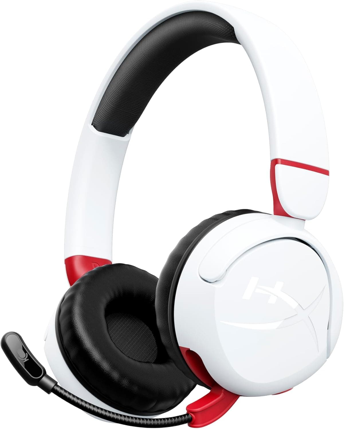 HyperX Cloud Mini Wireless - Auriculares gaming sem fios para crianças, volume limitado 85dB, para PC/Switch/PS/Chromebook/Xbox/telemóvel, branco