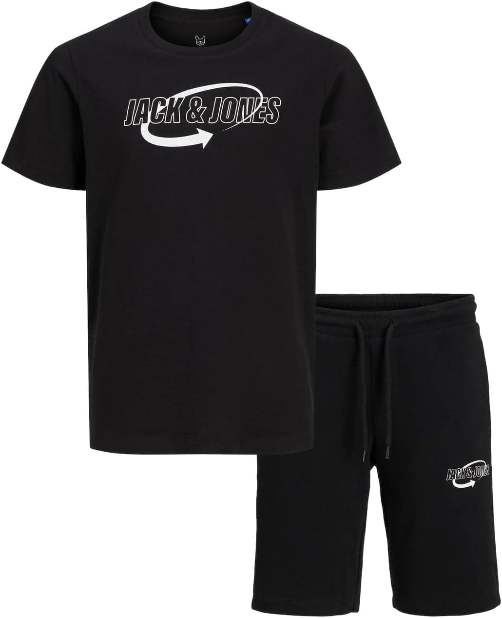 Jack & Jones Junior - T-shirt de manga curta para adolescente, corte normal, gola redonda