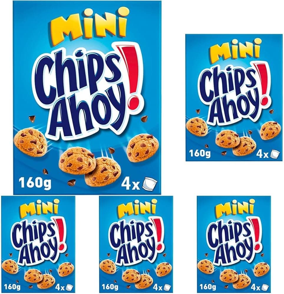 Chips Ahoy! Mini bolachas americanas com pepitas de chocolate de 160 g x 5