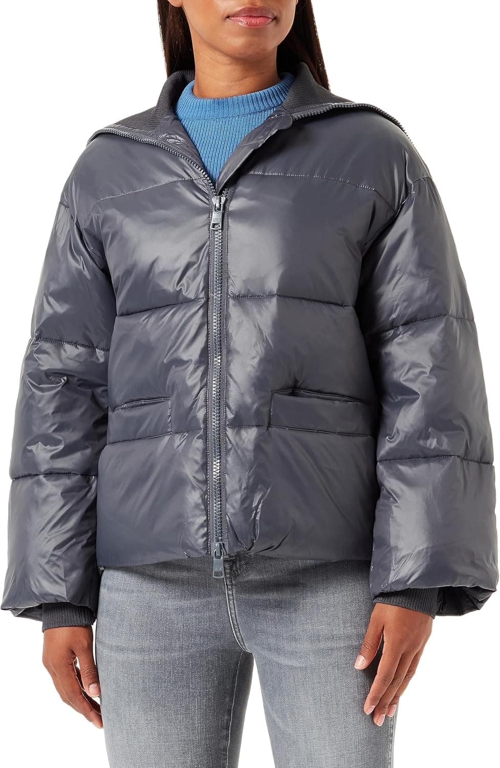 Armani Exchange Casaco acolchoado para mulher de ajuste informal