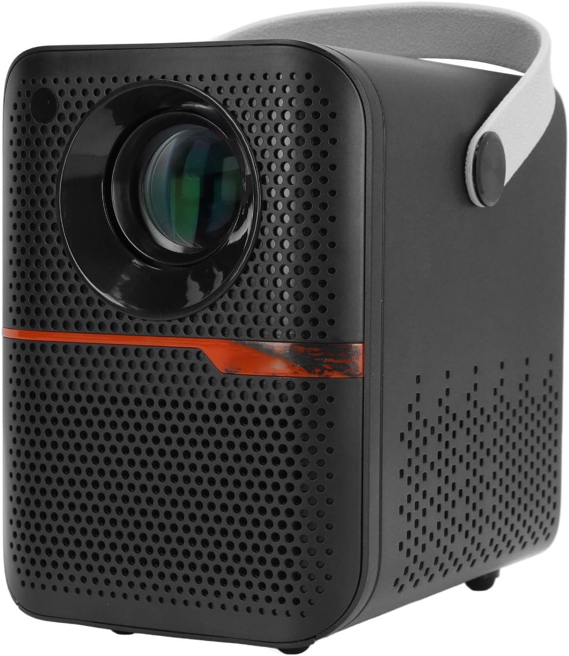 Projetor WiFi, projetor Bluetooth 6K com ecrã de 200, projetor de filmes portátil para exteriores de 20000 LM, mini projetor de cinema em casa compatível com correção