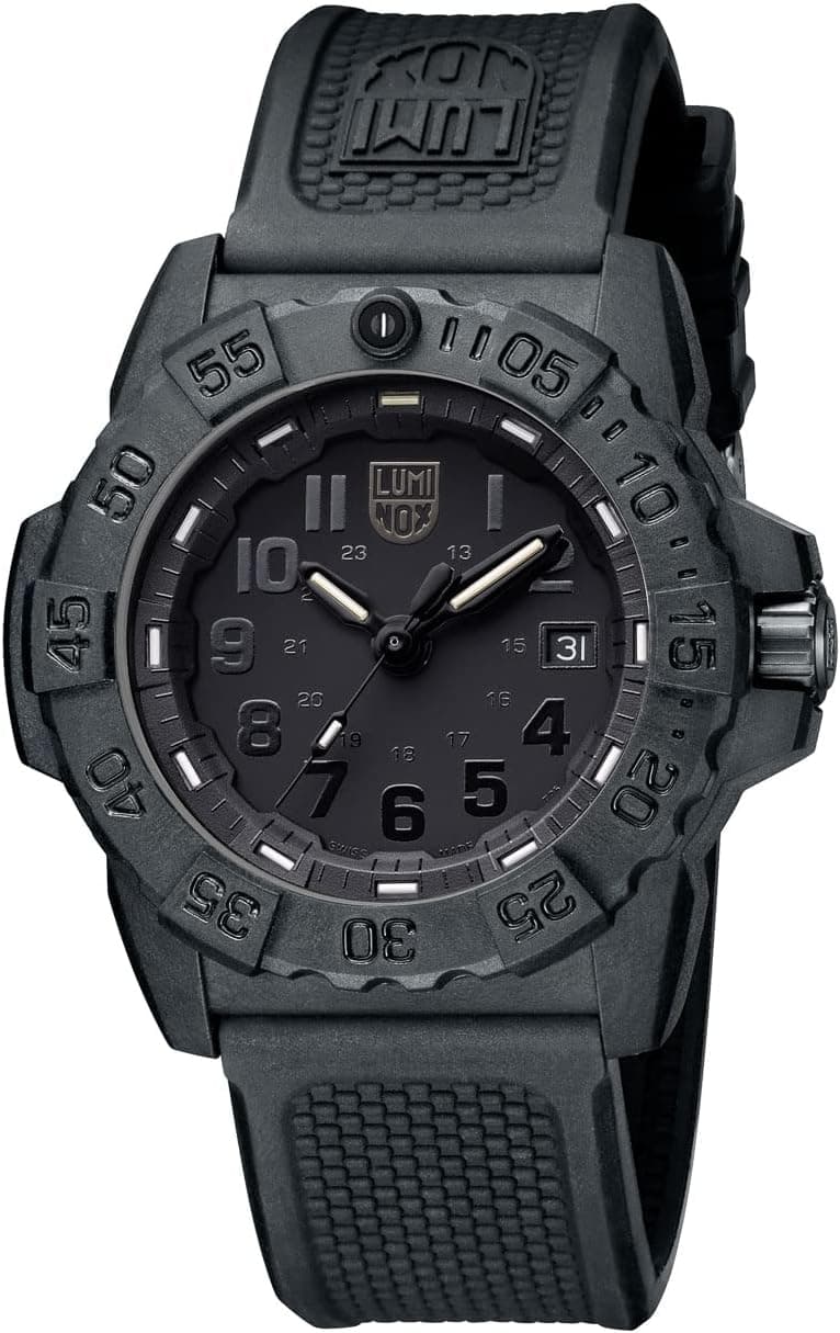 Luminox Relógio analógico para adulto unissexo automático com correia em aço inoxidável XS.3501.BO.F,