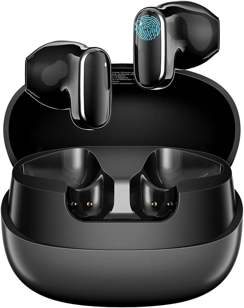 Blackview Auriculares sem fios com Bluetooth, AirBuds 20 Ear Buds Bluetooth 5.4, com cancelamento de ruído de graves profundos, IP7 impermeáveis, 40 h tempo de reprodução para portátil, iPad