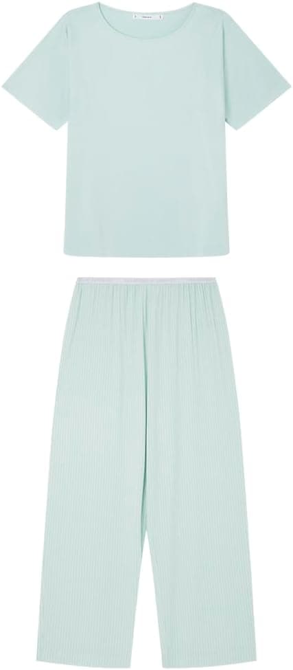 Women'secret Capri Ecovero | Pijama de riscas para mulher