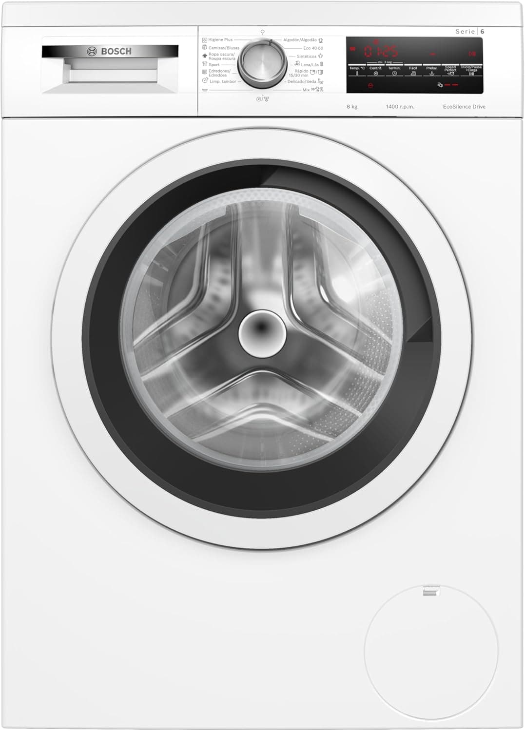 Bosch Máquina de lavar roupa, instalação livre, 8 kg, série 6, EcoSilence, branco, WUU28T63ES 
