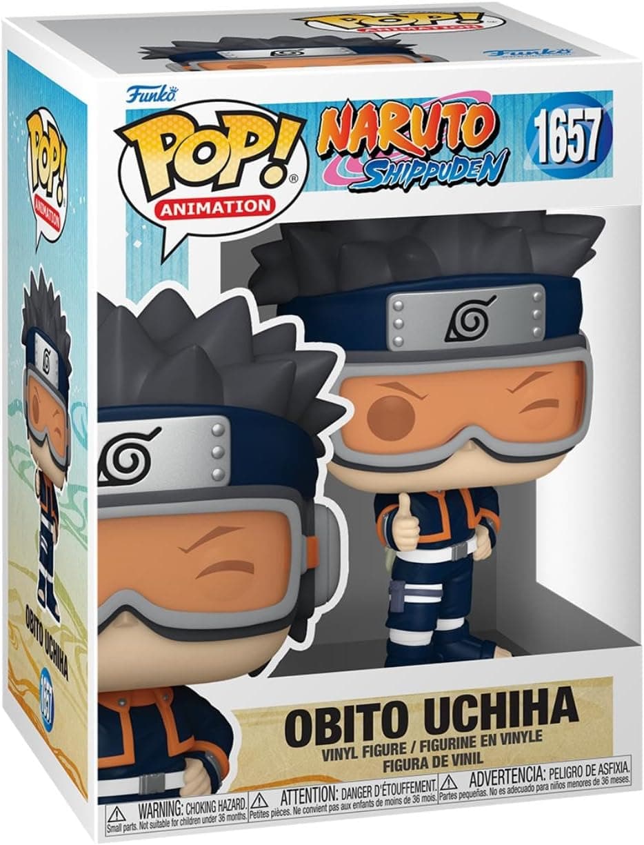 Funko Pop! Animation: Naruto - Obito Uchiha - (Kid) - Naruto Shippuden - Figura de vinil colecionável - ideia de presente - Mercadoria Oficial - Brinquedos para crianças e adultos - Fãs de Anime