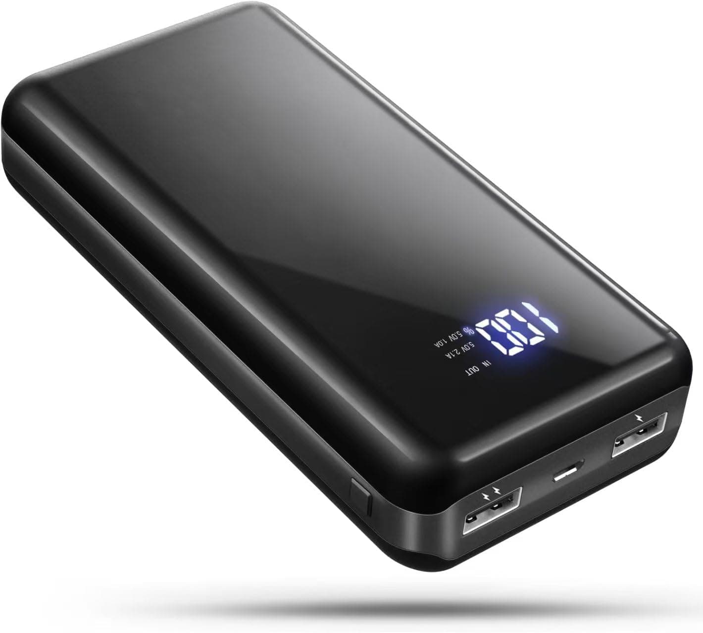 Power Bank - Bateria externa para telemóvel (25,800 mAh, 22,5 W, PD20 W, carregamento rápido, USB C, com ecrã LED, carregador portátil para smartphones