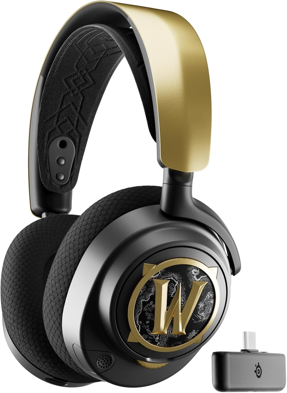 SteelSeries Arctis Nova 7 Wireless auriculares Gaming multiplataforma - edição World of Warcraft - objeto no jogo - 2,4 GHz Bluetooth - bateria 38H com USB-C - Playstation, PC, Switch
