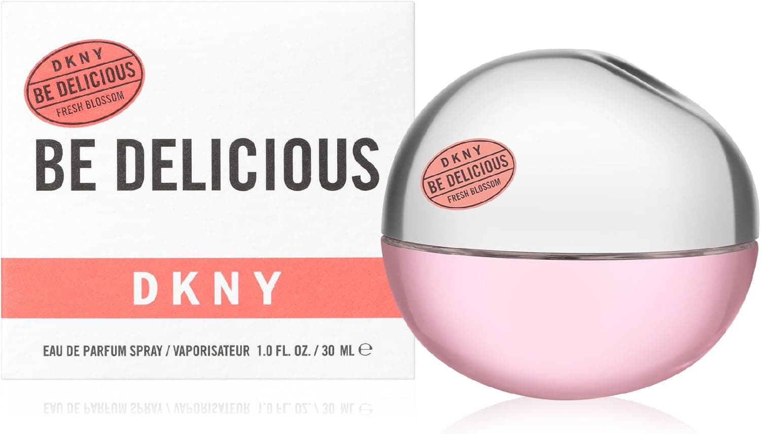 DKNY Be Delicious Fresh Blossoom, Eau de Parfum para mulher, perfume feminino, fragrância floral frutada, longa duração, Donna Karan New York, 30 ml