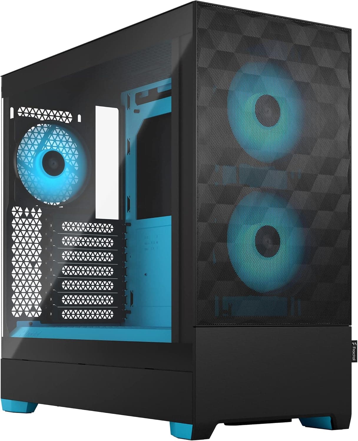 Fractal Design Pop Air RGB Cyan Core Tempered Glass Clear Tint