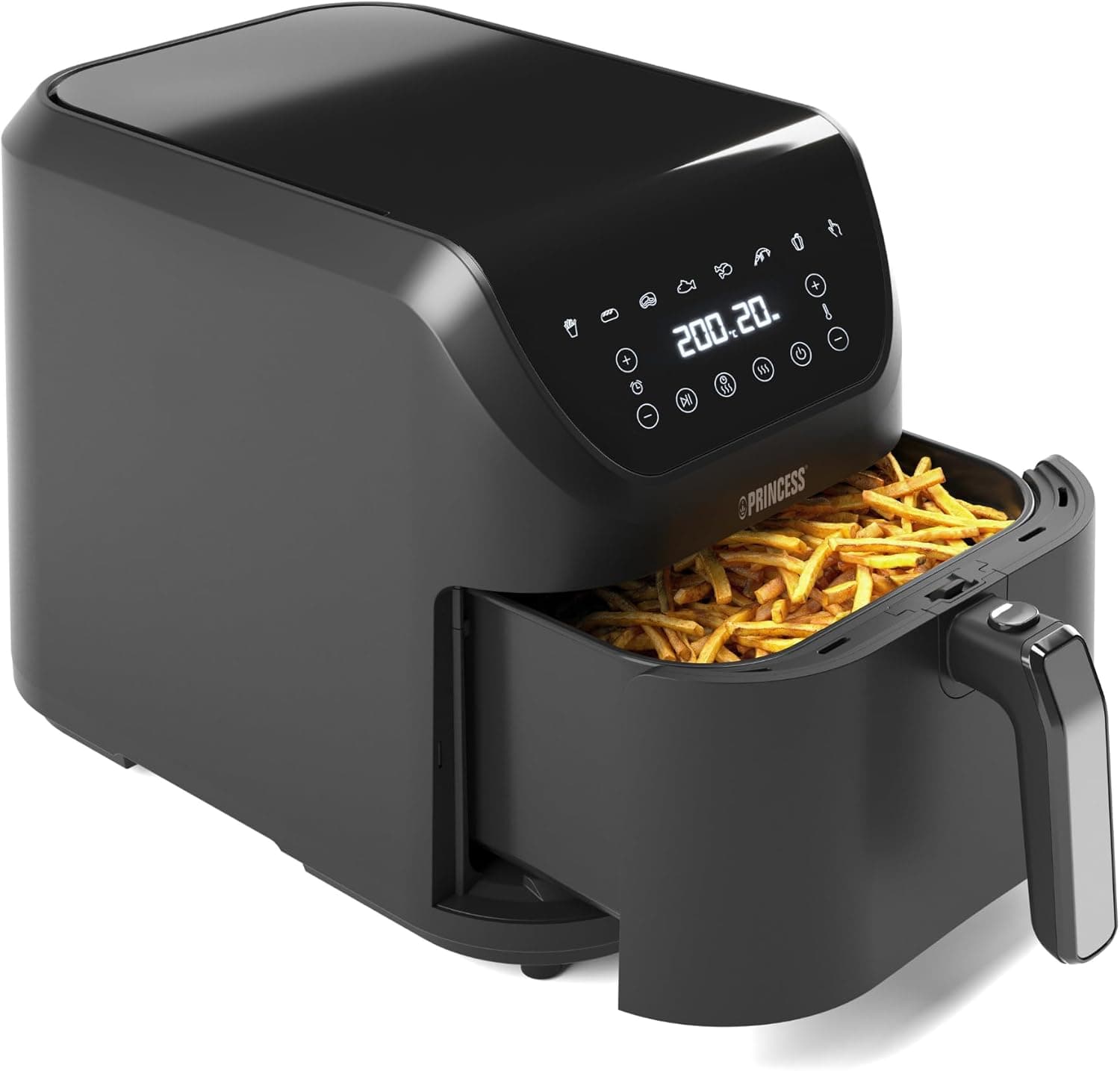 Princess SlimFry fritadeira sem óleo, design compacto, sem BPA, 8 l, 8 programas, temperatura ajustável e temporizador - 2 000 W - 182256