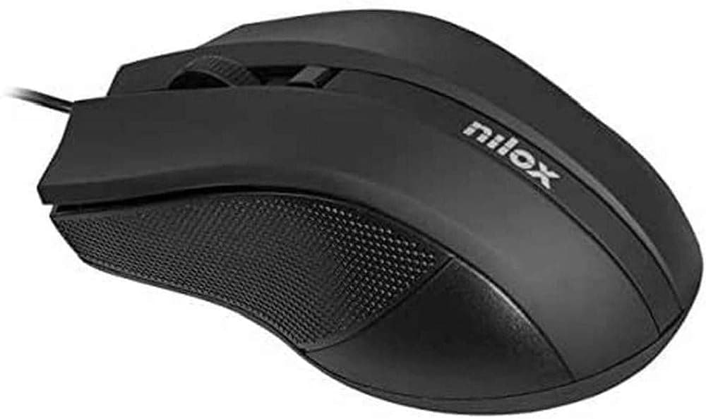Nilox rato ótico USB - 1600 dpi - preto, MOUSB1002