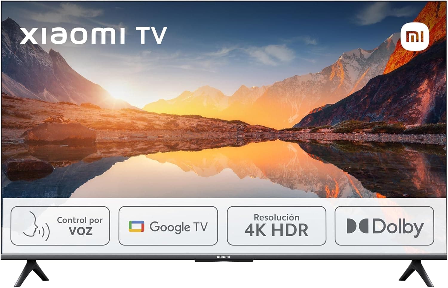 Xiaomi TV A 2025 50", Smart TV 4K HDR, Google TV, controlo de voz, Dolby, preto